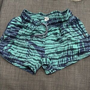 Stylish Green and Blue Women's Shorts